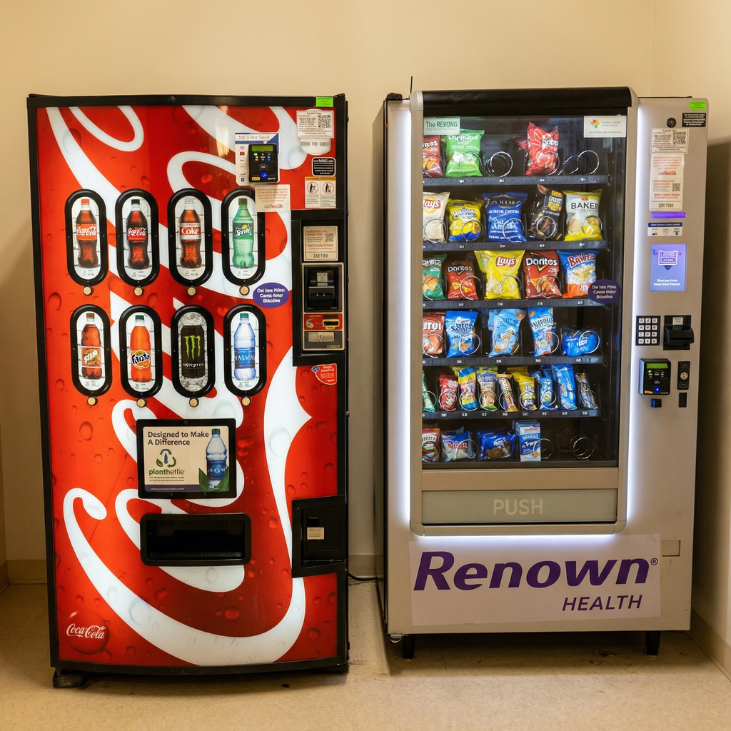 Modern smart vending machine in Reno Nevada